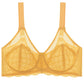 💜Mermaid Scales Sexy Lace Plus Size Unlined Underwire Non-padded Full Coverage Minimizer Bra with Back Smoothingfor Women Large Bust